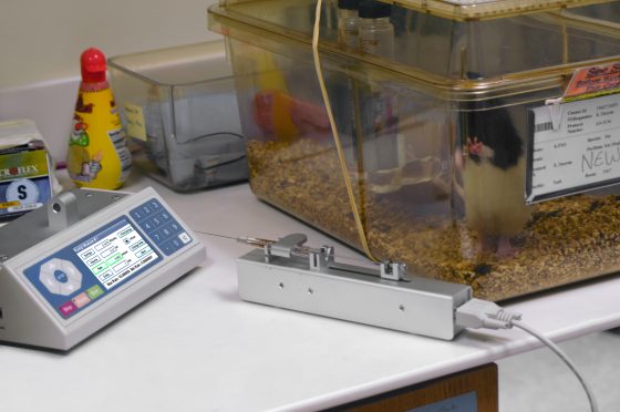 Nanojet Syringe Pump in Lab