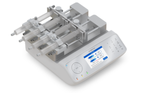 Fusion 4000-X Dual Independent Channels Syringe Pump with rack
